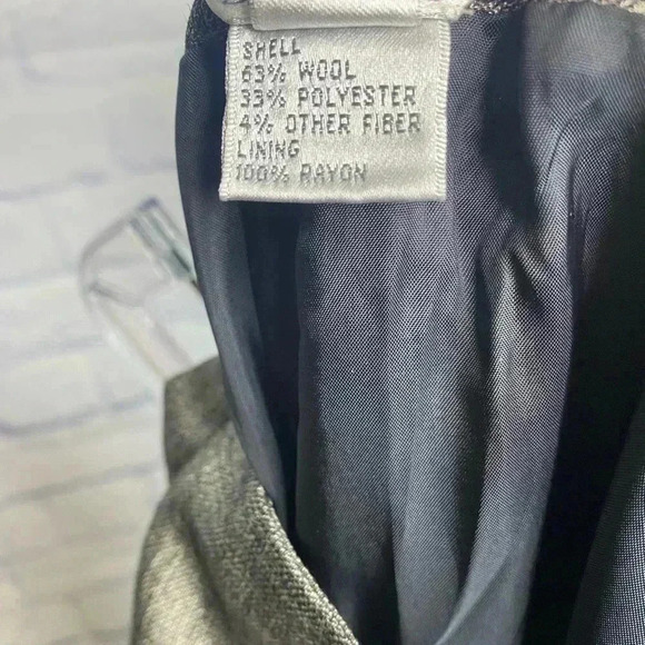 Talbot Vintage Metallic Lined Wool Blend Ankle Pants - Picture 8 of 8